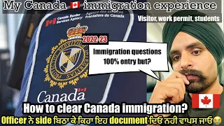 CANADA IMMIGRATION 2022-IMMIGRATION QUESTIONS AT CANADA AIRPORT-100% ENTRY STUDENTS-VISTOR-SOWP
