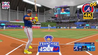 MLB The Show 24 Atlanta Braves vs Miami Marlins - Franchise Mode #6 - Gameplay PS5 4K 60FPS