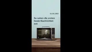 So sahen Fernsehnachrichten früher aus: Die erste ZDF-heute-Sendung #shorts #heutenachrichten