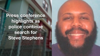 Officials hold press conference on search for Steve Stephens