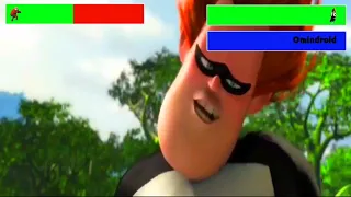 Mr. Incredible vs. Syndrome & Omindroid v.9 with healthbars