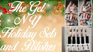 DIY Holiday Nails/Easy Christmas Nails/The Gel NY Holiday Sets and Polishes