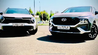 KIA Sportage 2022 vs Hyundai Santa fe. Тест драйв на новый KIA Sportage. Ташкент. MAX LEB