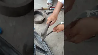 HONDA SHINE BIKE Wheel throwing.                     #aluminium #welding#youtube plz like Subscribe