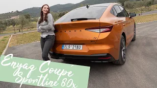 Hübsch(er) und noch praktisch - 🔋 2022 Skoda ENYAQ Coupé Sportline iV 80x Test [4K] - Autophorie