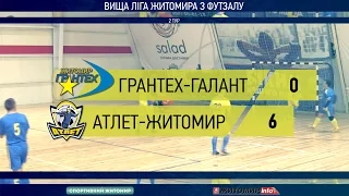 "Грантех-Галант" 0:6 "Атлет-Житомир". Чемпіонат Житомира з футзалу. 2 тур. Огляд матчу