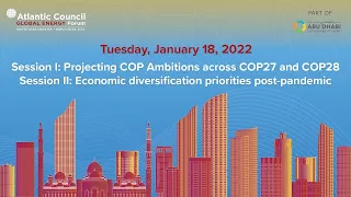 Projecting COP ambitions across COP27 and COP28 & Economic diversification priorities post-pandemic