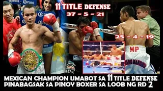 NAG HARI-HARIANG  MEXICAN CHAMPION SA  LIGHT FLY | PINABAGSAK NG PINOY BOXER SA LOOB NG ROUND 2