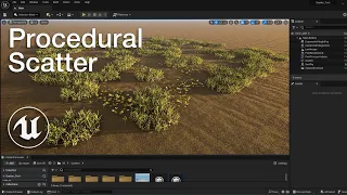 Unreal Engine 5.2 PCG Procedural Grass Scatter Tutorial | UE 5.2