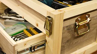 How to Make Unique Toolbox from Flooring Laminate | Woodworking Project