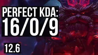 ORNN vs DRAVEN (TOP) | 16/0/9, Legendary, 1.3M mastery, 500+ games | EUW Diamond | 12.6