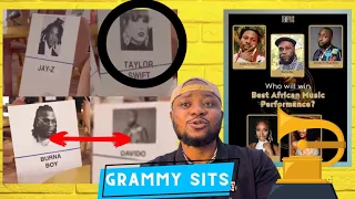 GRAMMY- Davido Sitting close To Burna Boy | Asake & Ayra Starr Plus Wizkid