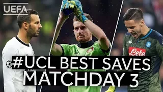 HANDANOVIČ, HRADECKY, MERET: #UCL BEST SAVES, Matchday 3