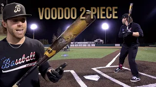 Hitting with the 2024 DeMarini Voodoo 2-piece | BBCOR Baseball Bat Review