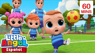 A Bebé Juan le gusta jugar Fútbol | Caricaturas | Canciones Infantiles🎵| Little Angel Español