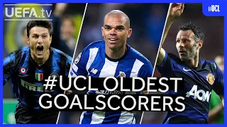 #UCL Oldest Goalscorers | Pepe, Zanetti, Giggs...