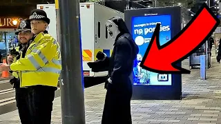 SHE HAD NO IDEA WHAT IS BEHIND!!! The NUN Prank 2023