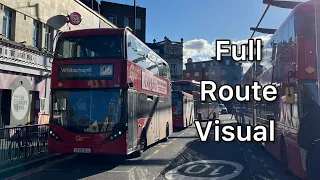 Full Route Visual | London Bus Route 106 (Finsbury Park Station - Whitechapel) | Ee18 (LF20XLU)