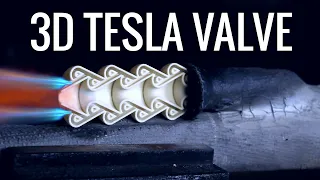 Cylindrical Tesla Valve Pulse Jet Engine (3D Printed)