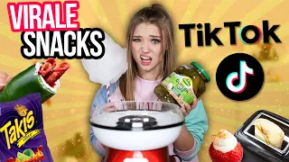 VIRALE TIKTOK SNACKS TESTEN (so geil 😍)