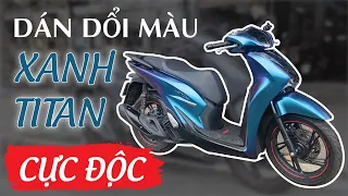 Dán Đổi Màu SH2022 Xanh Titan "Cực Độc" Của Anh Khách Bình Phước