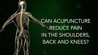 Can acupuncture reduce pain in the shoulders, back, and knees?