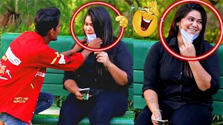 Face Removing Mask on cute Girl"s (epic reaction ) Noty Rohit