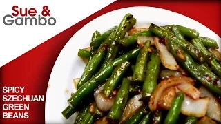 Chinese Spicy Szechuan Green Beans stir fry