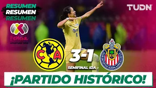 Resumen y goles | América 3-1 Chivas | Liga Mx Femenil AP2022 -Semis | TUDN