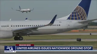 United Airlines issues nationwide ground stop