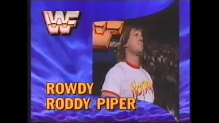 Roddy Piper vs Brooklyn Brawler   SuperStars Nov 11th, 1989