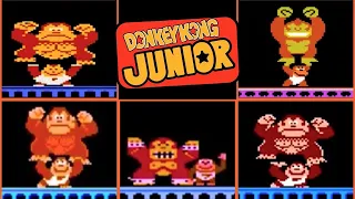 Evolution of Donkey Kong Jr. Rescuing Donkey Kong|Arcade|NES|Atari|Coleco|HD