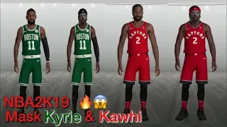 NBA2K19- How To Get/Create Mask Kyrie Irving/Kawhi Leonard or Anyone!!(No Mods!)All Consoles!!