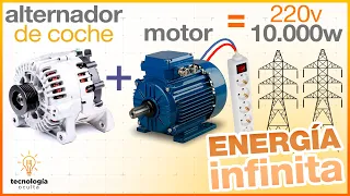 Generador de Energía Perpetua con un alternador de coche | Oscillating Magnet | Liberty Engine #1