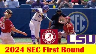 Alabama vs LSU Softball Game Highlights, 2024 SEC Tournament First Round