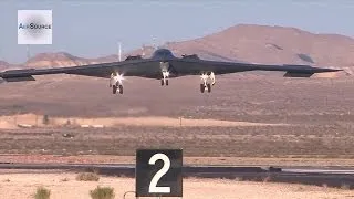 B-2 Bomber Landing - Nellis AFB (2014)