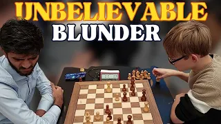 Unbelievable Blunder | D Gukesh vs Denis Lazavik | World Blitz 2023