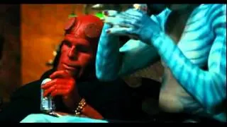 Best Hellboy 2 scene. Hellboy and Abe drinking and singing