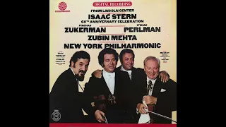 Isaac Stern, Pinchas Zukerman & Itzahk Perlman - Isaac Stern 60th Anniversary Celebration