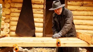 The Off Grid Sauna Log Cabin Door | Woodworking DIY with Hand Tools