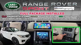 Upgrade Range Rover Sport: 12.3 Android Screen With Digital Climate & Steering Controls | 4x4Shop.ca