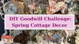 Goodwill Thrift Flip Challenge: 8 Spring Cottage DIYs/Home Decor on a Budget
