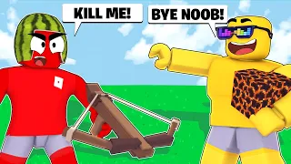 Roblox Bedwars 1v1 But I CHEATED, My Friend RAGE QUIT