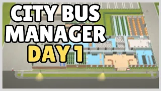 BUS DRIVER STARTS HIS OWN BUS COMPANY IN CITY BUS MANAGER | DAY 1