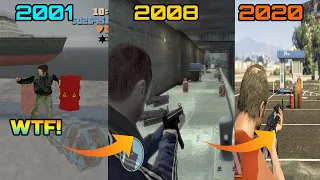 Evolution of gas explosion in gta games (2001 - 2020).logic of gas explosion in gta games.