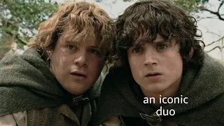 frodo and sam being an iconic duo for 5 minutes straight