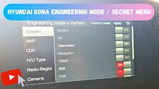 Hyundai Kona (Electric) secret menu reveal (Engineering Mode)