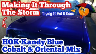 How To Do A Candy Paint Job On A Car CUSTOM HOK KANDY COBALT ORIENTAL BLUE MIX Chevy Caprice 74 DONK