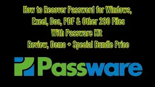 How to Recover Excel, PDF, Windows Password with Passware