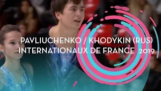 Pavliuchenko / Khodykin (RUS) | Pairs Short Program | Internationaux de France 2019 | #GPFigure